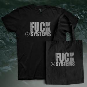 Ambassador21 "Fck All Systems. Silver" t-shirt + tote bag