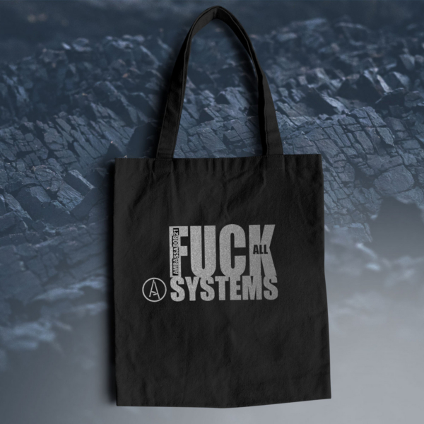FAS black tote bag